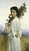 Laurel branch, 1900, bouguereau