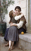 A Litle Coaxing, 1890, bouguereau