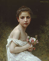 Litlle Girl with a Bouquet, 1896, bouguereau