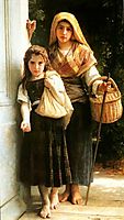 The Little Beggars, 1890, bouguereau