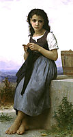 The Little Knitter, 1884, bouguereau