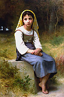Meditation, 1885, bouguereau