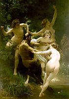 Nymphs and Satyr, 1873, bouguereau