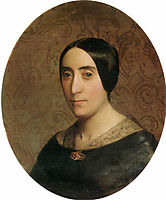 Portrait of Amelina Dufaud Bouguereau, 1850, bouguereau