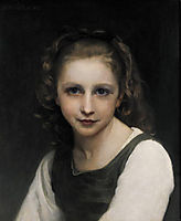 portrait of a young girl, 1890, bouguereau