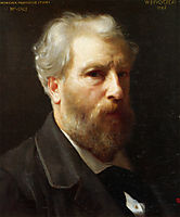 Self-portrait, presented to Mr Sage, 1886, bouguereau