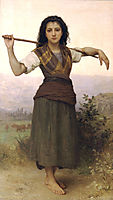 Shepherdess, 1889, bouguereau