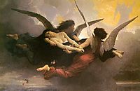 A soul brought to heaven, 1878, bouguereau