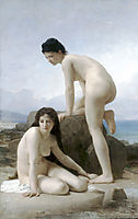 The Two Bathers, 1884, bouguereau