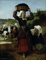 The Washerwomen of Fouesnant, 1869, bouguereau