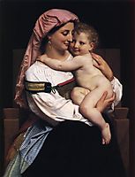 Woman of Cervara and Her Child, 1861, bouguereau