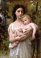 The younger brother, 1900, bouguereau