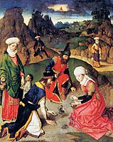 The Gathering of the Manna, c.1465, bouts