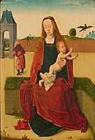 Madonna and Child on a grass bench, c.1470, bouts