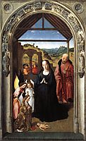 Nativity (Polyptych of the Virgin, the wing), c.1445, bouts
