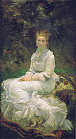 The Lady in white, bracquemond
