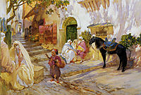 An Algerian Street, bridgman