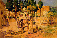 Arab Women at the Town Wall, 1925, bridgman