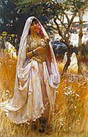La jeune mauresque, Young Algerian Girl, 1880, bridgman