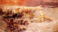 Pharaoh-s Army Engulfed By The Red Sea, 1900, bridgman