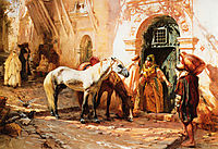 Scene in Morocco, 1885, bridgman