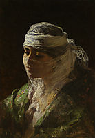 A Veiled Beauty, 1880, bridgman