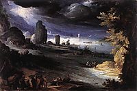 Coastal Landscape, 1596, bril