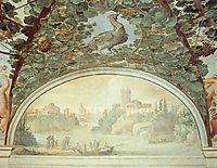 Landscape with Boats on a River, 1612, bril