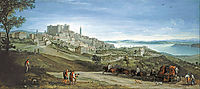 View of Bracciano, 1620, bril