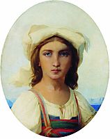 Italian woman, 1869, bronnikov