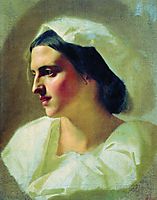 The lady in white, c.1880, bronnikov