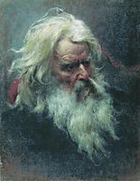Portrait of an old man, bronnikov