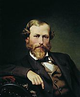 Portrait of the Artist K.D. Flavitsky, 1873, bronnikov