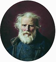 Portrait of the artist-s father, 1871, bronnikov