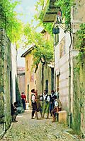 Street in Italian town, bronnikov