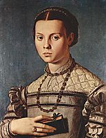 Portrait of a girl with book, 1545, bronzino