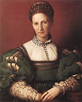 Portrait of a lady in green, bronzino
