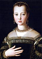 Portrait of Maria de- Medici, 1553, bronzino
