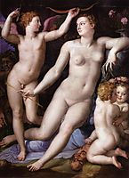 Venus, Cupid and Envy, c.1549, bronzino