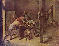 The brawl, c.1635, brouwer
