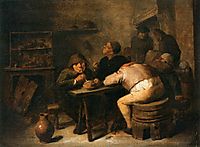 Interior with Smokers, 1632, brouwer