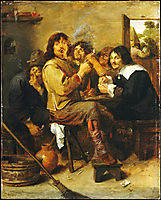 The Smokers, c.1636, brouwer