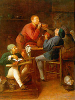 The Smokers or The Peasants of Moerdijk, 1630, brouwer