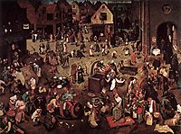 The Battle of Carnival and Lent, 1559, bruegel