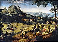 Haymaking, 1565, bruegel