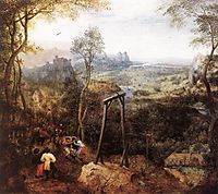 The Magpie on the gallows, 1568, bruegel