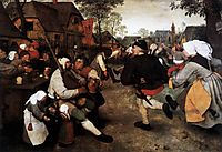The peasant dance, 1567, bruegel