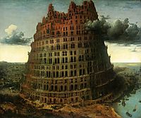 The small tower of Babel, 1564, bruegel