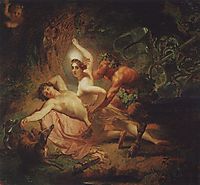 Diana, Endymion and Satyr, 1849, bryullov