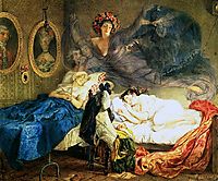 Dreams of Grandmother and Granddaughter, 1829, bryullov